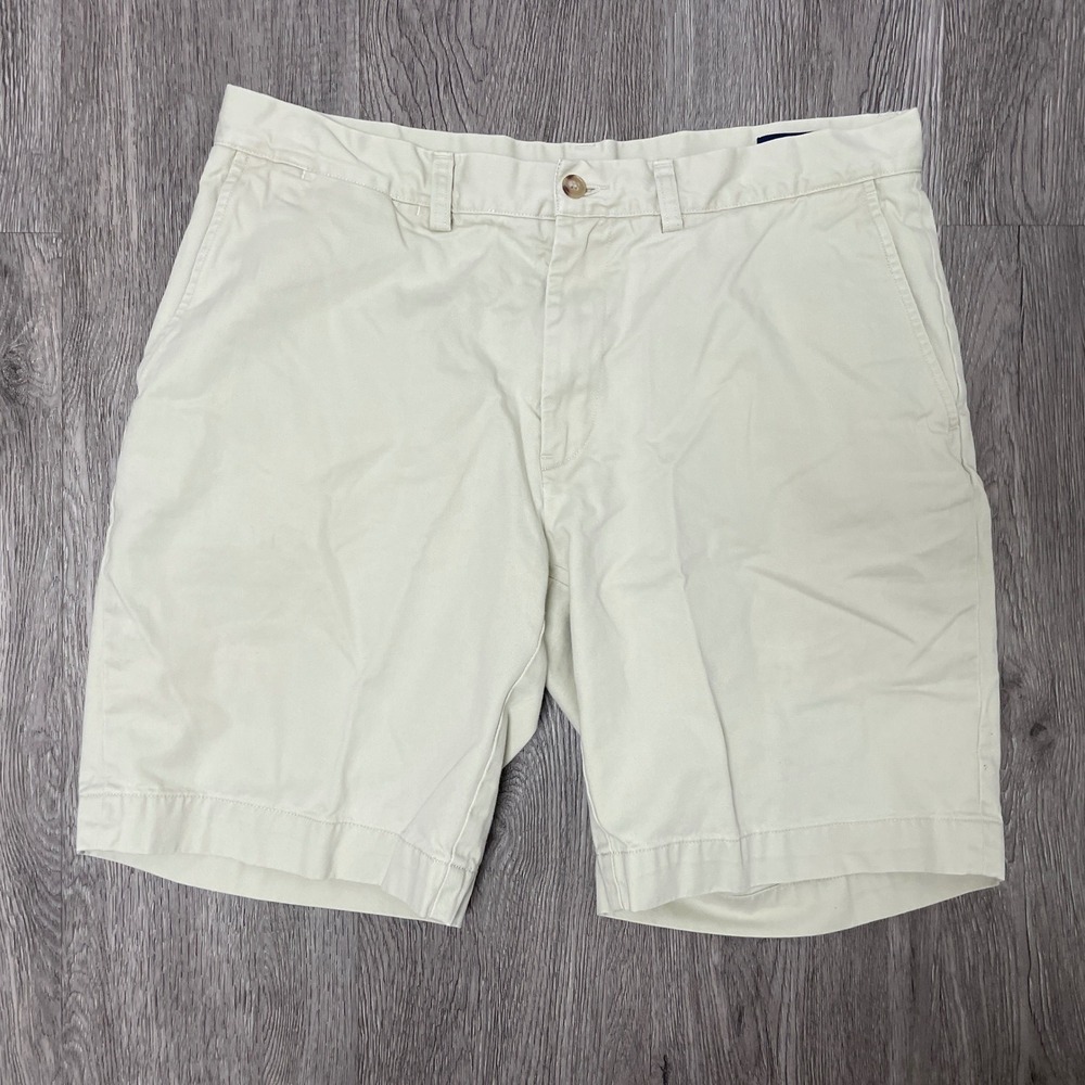 Polo Ralph Lauren Chino Shorts Mens 33 Cream Classic Fit 9" Cotton Twill
